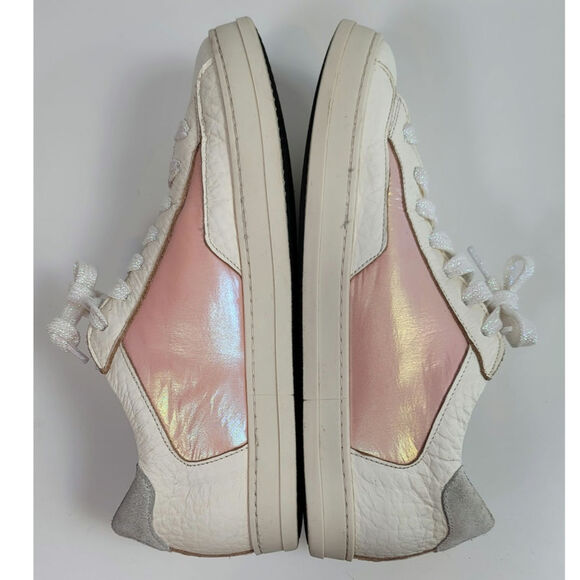 P448 JOHN BS KEPLER LEATHER SNEAKERS IN PINK, SZ 41/ US 10.5-11 - Picture 7 of 16